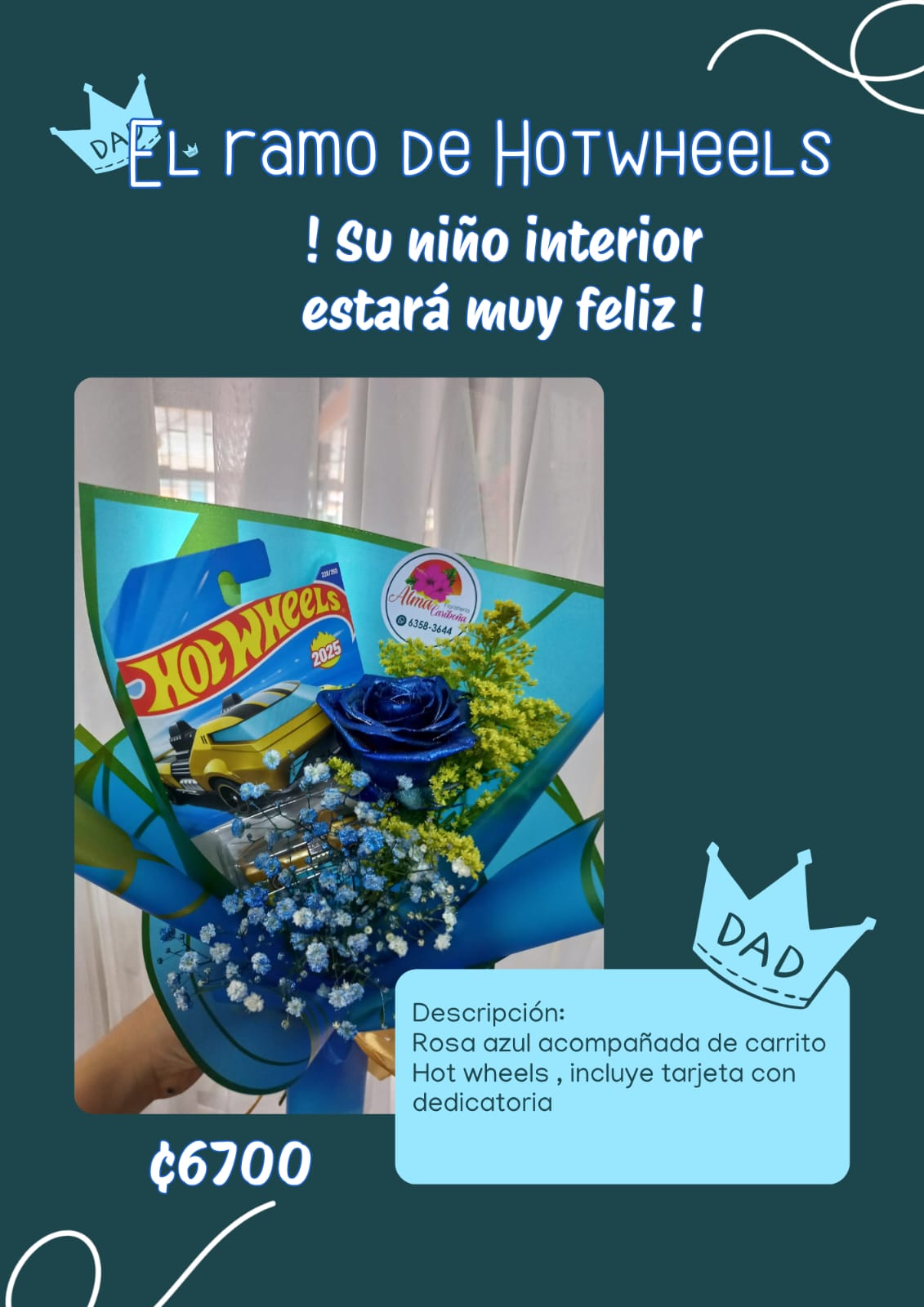 El ramo de Hotwheels